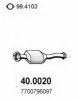 RENAU 7700787231 Catalytic Converter